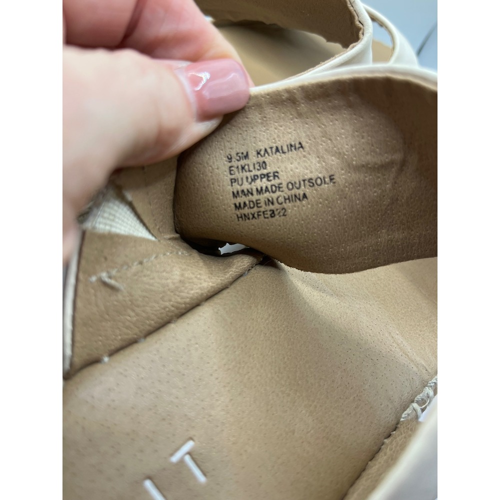 ESPRIT‎ Women Beige Platform Espadrille Slide Sandals Size 9.5M Katalina - Picture 8 of 8